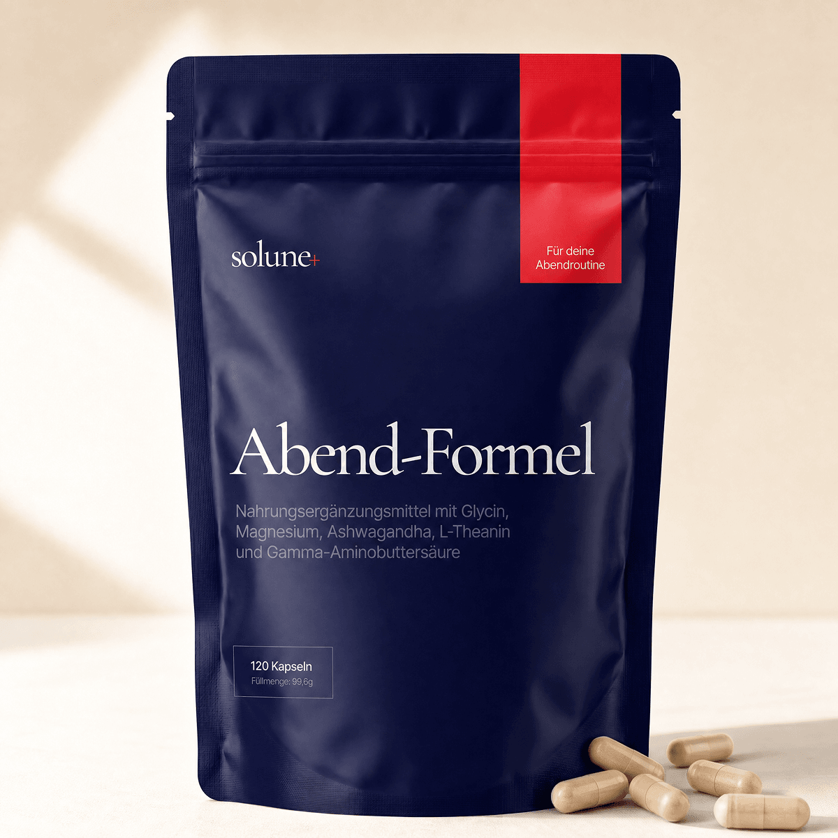 Abendformel Kapseldose – Vorderseite